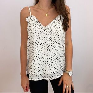 Black and White Polka Dot Tank
